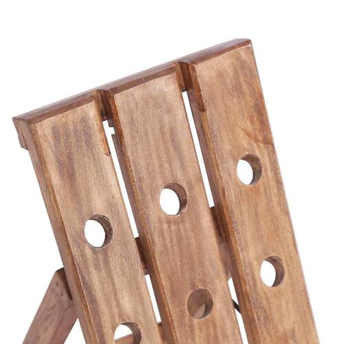Vinreol til 15 flasker 26x50x70 cm massivt mahognitræ