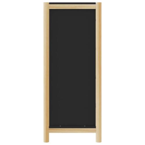 Kommode 42x38x90 cm konstrueret træ sort