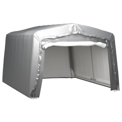 Opbevaringstelt 370x370 cm stål grå