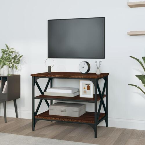 Tv-bord 60x40x50 cm konstrueret træ brun egetræsfarve