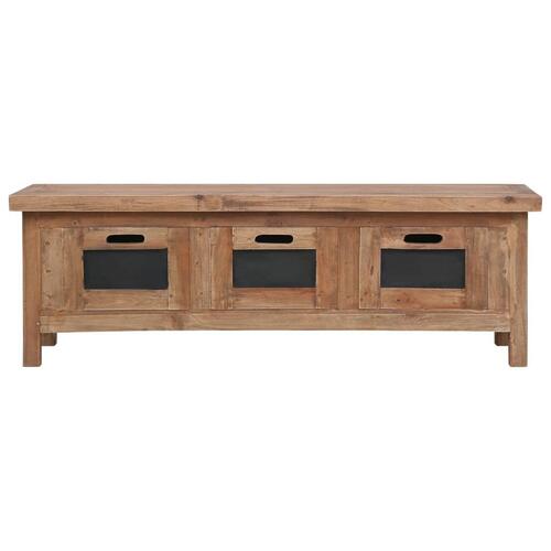 Tv-skab med 3 skuffer 120 x 30 x 40 cm massivt mahognitræ