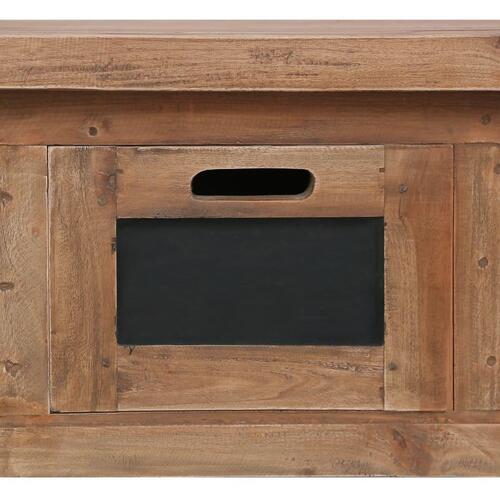 Tv-skab med 3 skuffer 120 x 30 x 40 cm massivt mahognitræ
