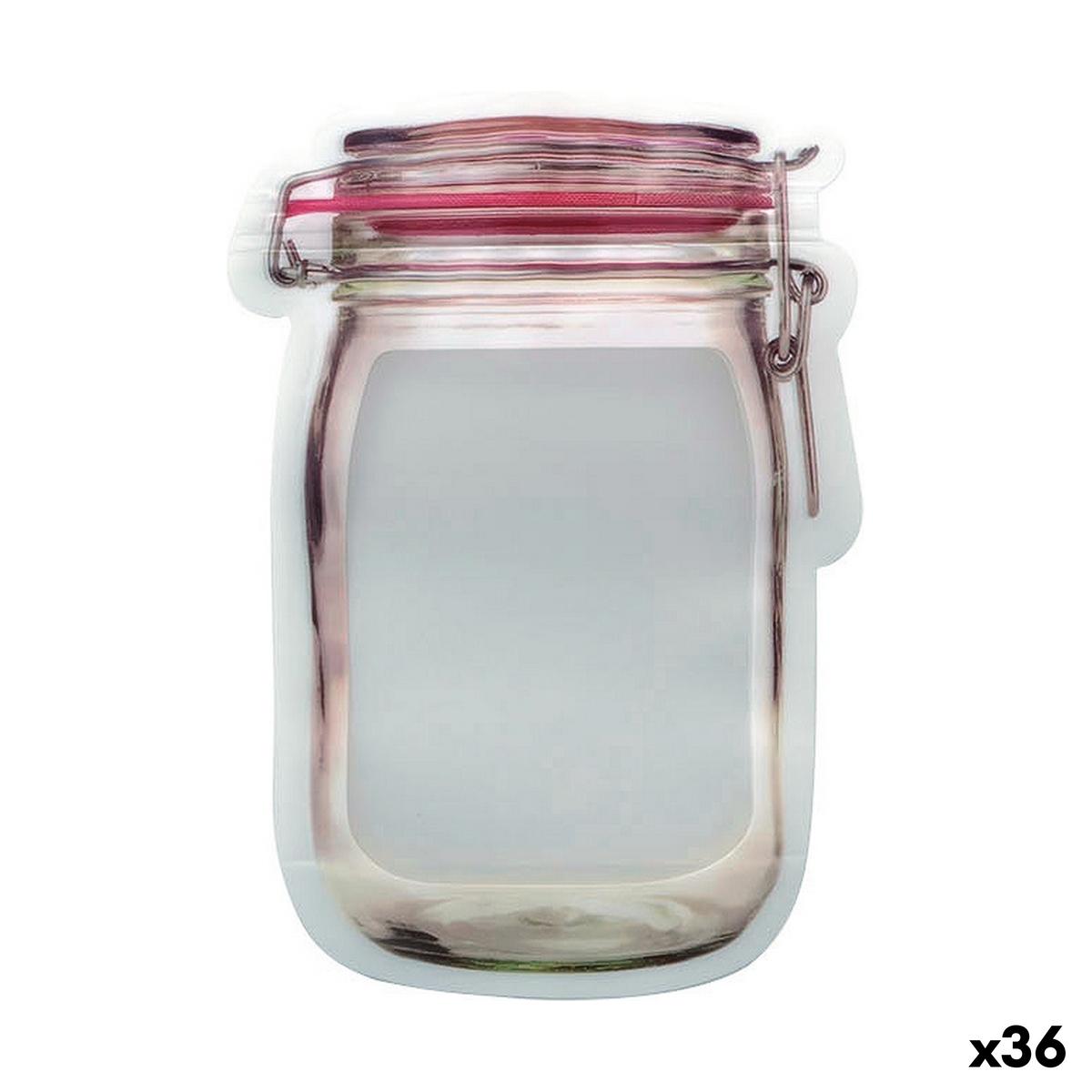 Sæt med genanvendelige poser til fødevarer 5 Dele 13,5 x 19,5 x 7,3 cm (36 Enheder)