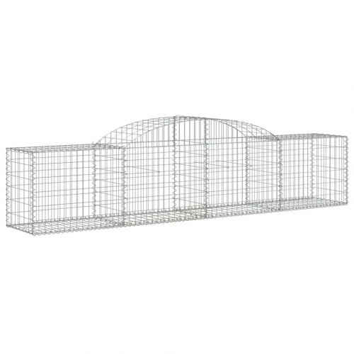 Buede gabionkurve - 3 stk. 300×50×60/80 cm i galvaniseret jern