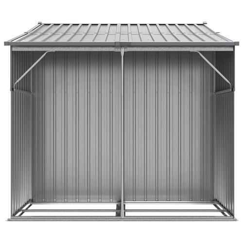 Haveskur 277x192,5x179 cm galvaniseret stål grå