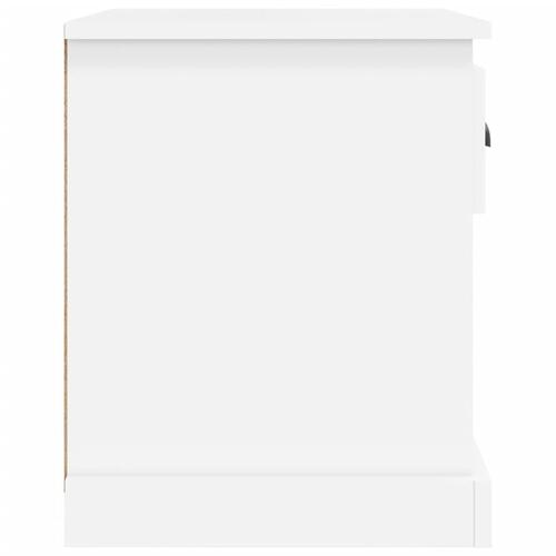 Sengeborde 2 stk. 39x39x47,5 cm konstrueret træ hvid