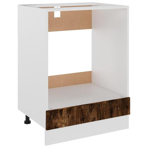 Ovnskab Riga 60x46x81,5 cm konstrueret træ røget egetræ
