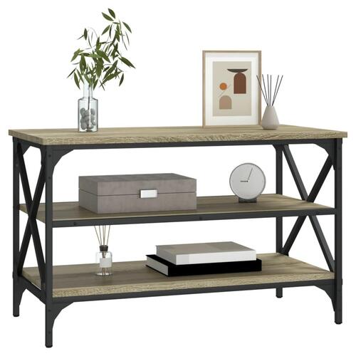 Tv-bord 80x40x50 cm konstrueret træ sonoma-eg