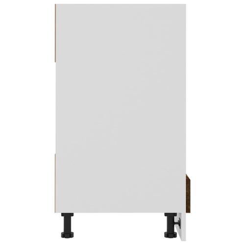 Ovnskab Riga 60x46x81,5 cm konstrueret træ røget egetræ