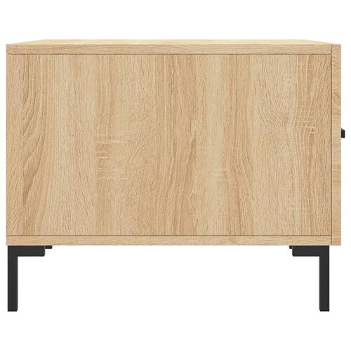 Sofaborde 2 stk. 50x50x40 cm konstrueret træ sonoma-eg