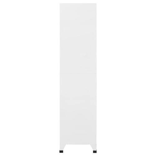 Skab 90x40x180 cm stål lysegrå
