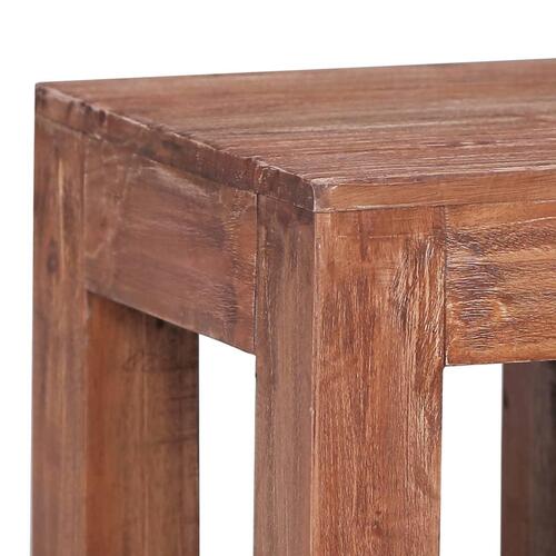 Sofabord 30x30x30 cm massiv genbrugstræ