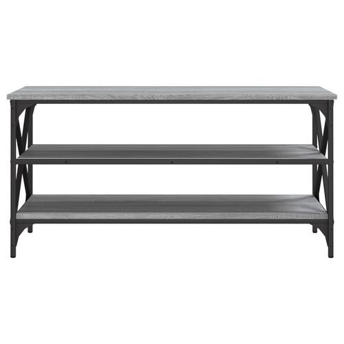 Tv-bord 100x40x50 cm konstrueret træ grå sonoma-eg