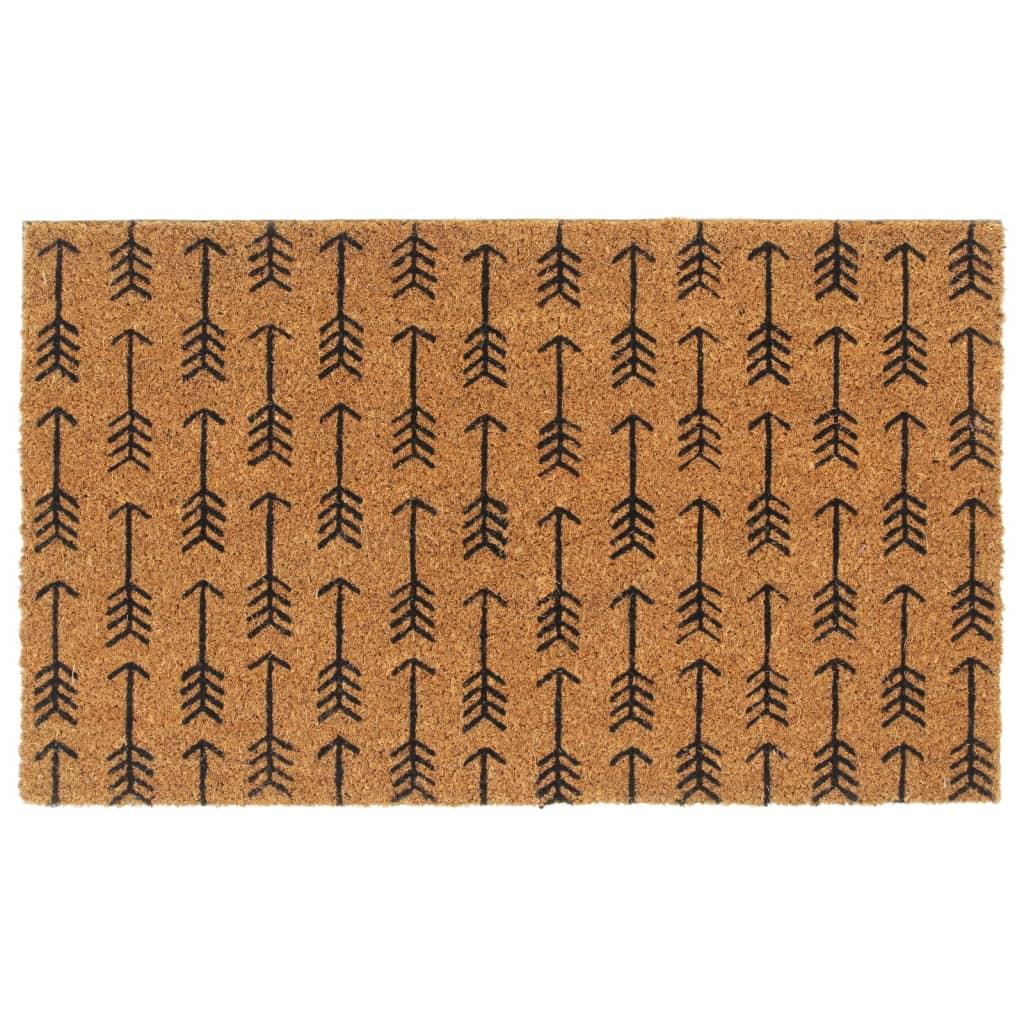 Dørmåtte 45x75 cm tuftet coir naturfarvet