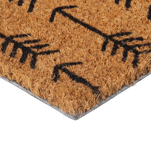 Dørmåtte 45x75 cm tuftet coir naturfarvet
