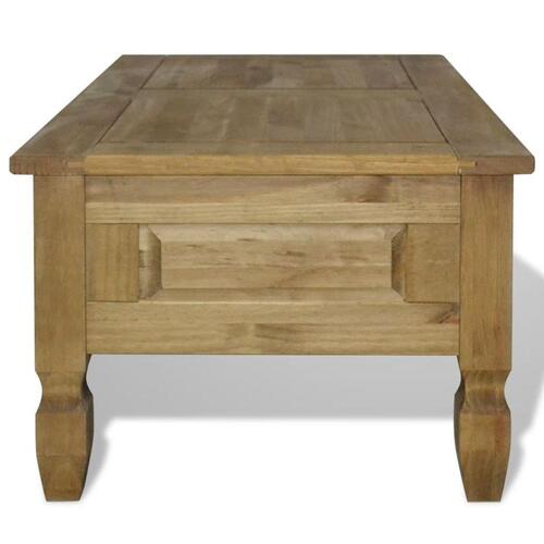 Sofabord i mexicansk fyrretræ Corona-serien 100 x 55 x 44 cm