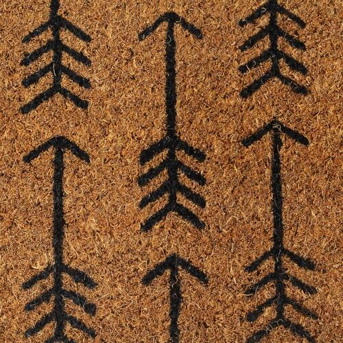 Dørmåtte 45x75 cm tuftet coir naturfarvet