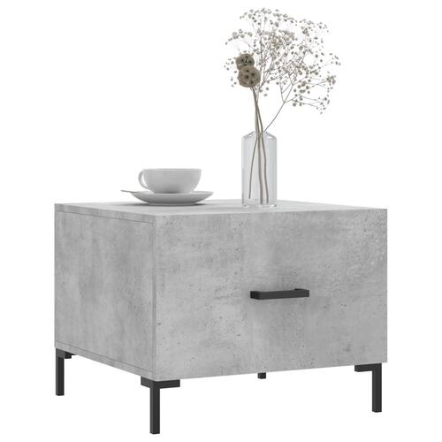 Sofaborde 2 stk. 50x50x40 cm konstrueret træ betongrå