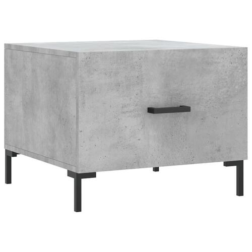 Sofaborde 2 stk. 50x50x40 cm konstrueret træ betongrå