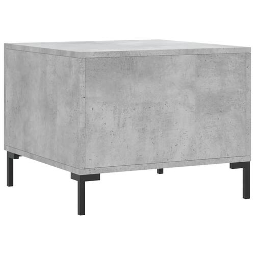 Sofaborde 2 stk. 50x50x40 cm konstrueret træ betongrå