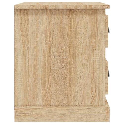 Sengebord 39x39x47,5 cm konstrueret træ sonoma-eg