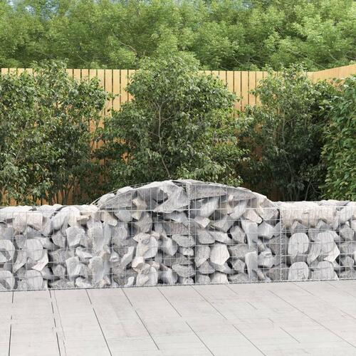 Buede gabionkurve 20 stk. 300x50x60/80 cm galvaniseret jern