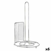 Køkkenrulleholder Sølvfarvet Metal 18,5 x 31,5 x 18,5 cm (6 enheder)