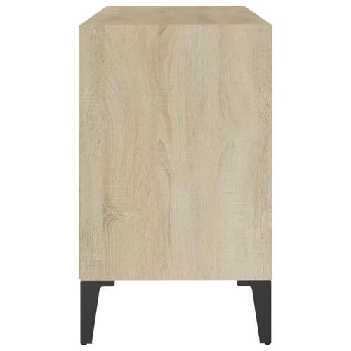 Tv-skab m. metalben 69,5x30x50 cm sonoma-eg