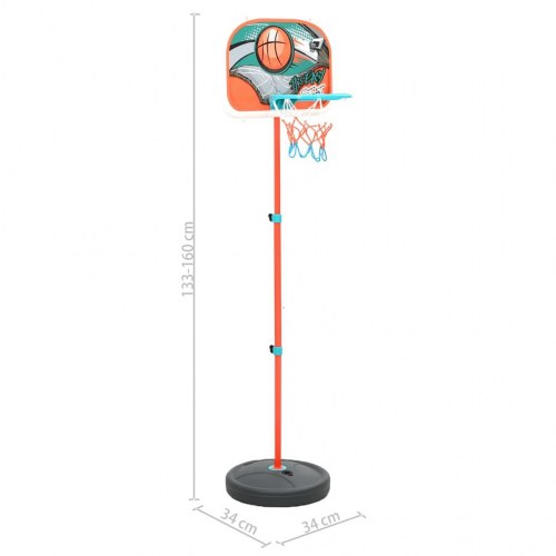 Basketballsæt til børn - transportabel og justerbar 133-160 cm