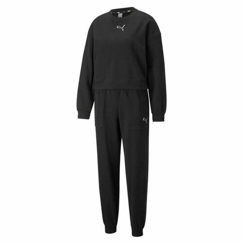 Træningsdragt til kvinder Puma Loungewear W Sort L