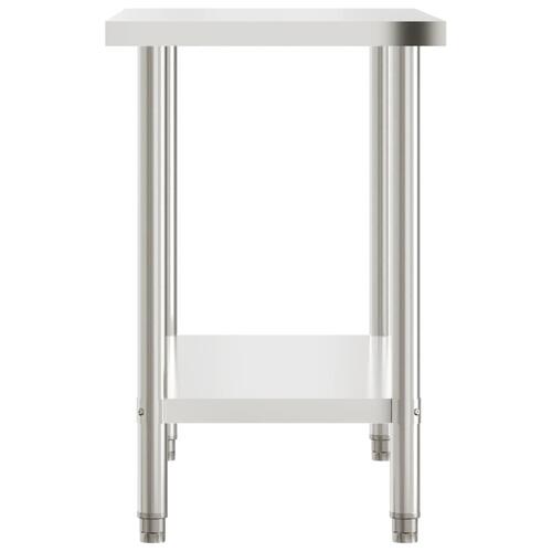 Arbejdsbord til køkken 110x55x85 cm rustfrit stål