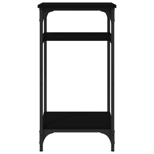Sidebord 40x30x75 cm konstrueret træ sort