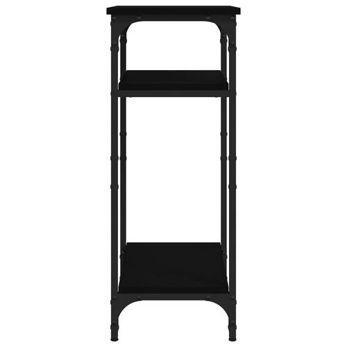 Sidebord 40x30x75 cm konstrueret træ sort