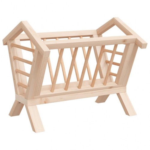 Høfoderautomat til smådyr 44 x 33 x 33 cm - massivt fyrretræ