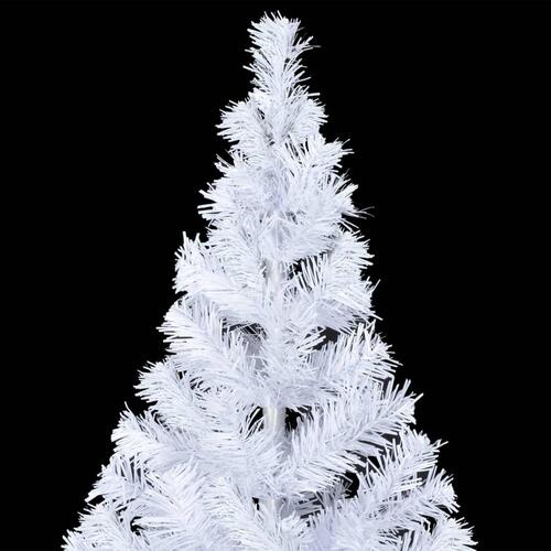 Kunstigt juletræ med LED-lys og fod 180 cm 620 grene