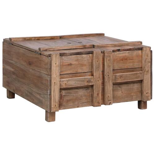 Sofabord 65x65x38 cm massivt mahognitræ