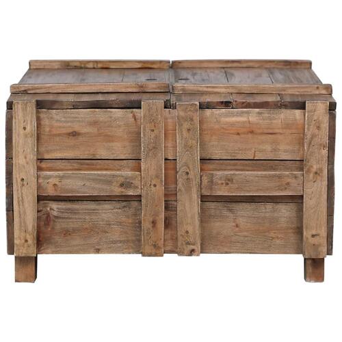 Sofabord 65x65x38 cm massivt mahognitræ