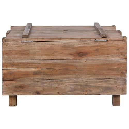 Sofabord 65x65x38 cm massivt mahognitræ