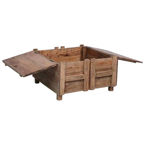 Sofabord 65x65x38 cm massivt mahognitræ