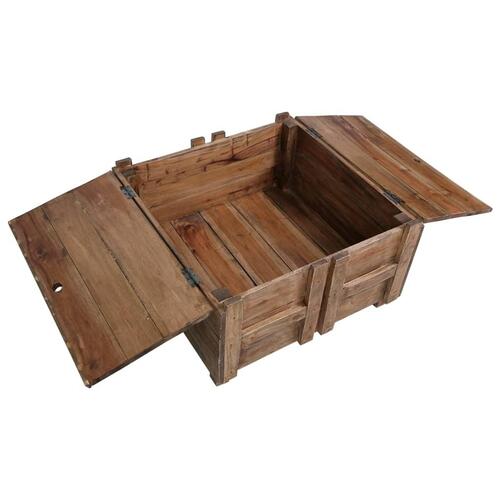 Sofabord 65x65x38 cm massivt mahognitræ