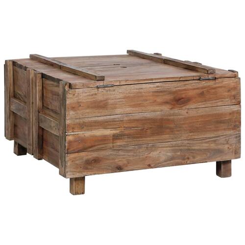 Sofabord 65x65x38 cm massivt mahognitræ