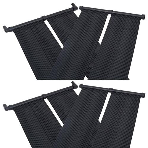 Soldrevne varmepaneler til pool 4 stk. 80x310 cm