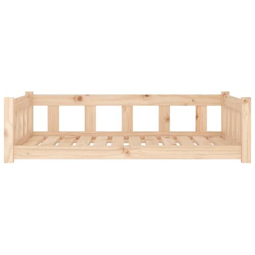 Hundeseng 105,5x75,5x28 cm massivt fyrretræ