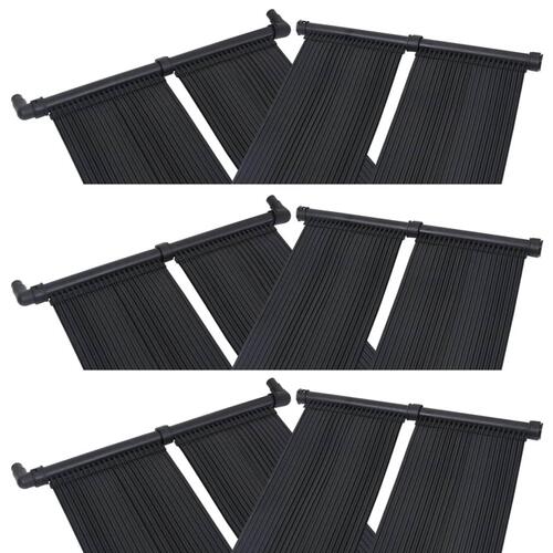 Soldrevne varmepaneler 6 stk. 80x310 cm