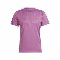 Kortærmet T-shirt til Mænd Adidas Adizero Speed Mørk pink S