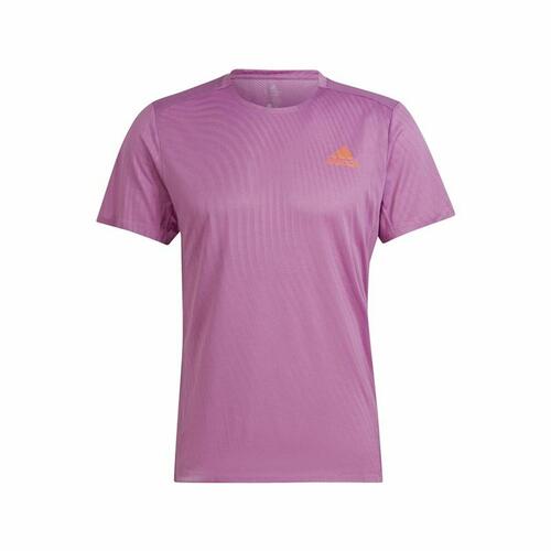 Kortærmet T-shirt til Mænd Adidas Adizero Speed Mørk pink S
