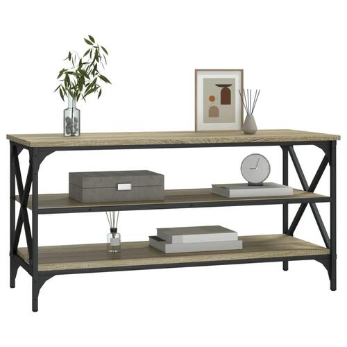 Tv-bord 100x40x50 cm konstrueret træ sonoma-eg