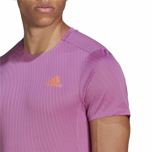 Kortærmet T-shirt til Mænd Adidas Adizero Speed Mørk pink S