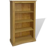 Reol fire hylder Corona-serien mexicansk fyrretræ 80x29x150 cm