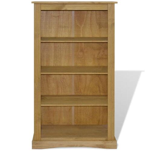 Reol fire hylder Corona-serien mexicansk fyrretræ 80x29x150 cm